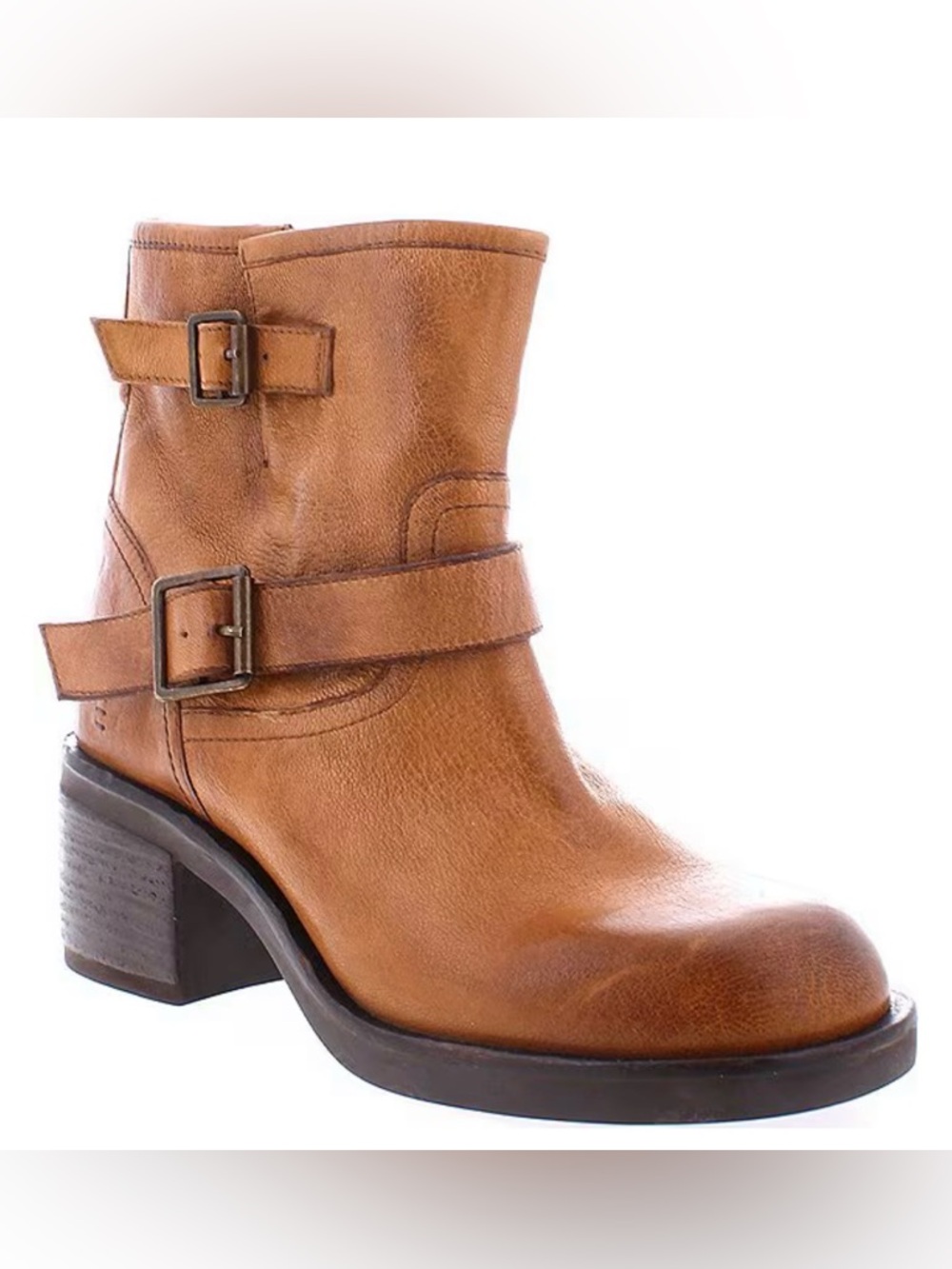 NWT Women's Brown Roan Short Buckle Boot